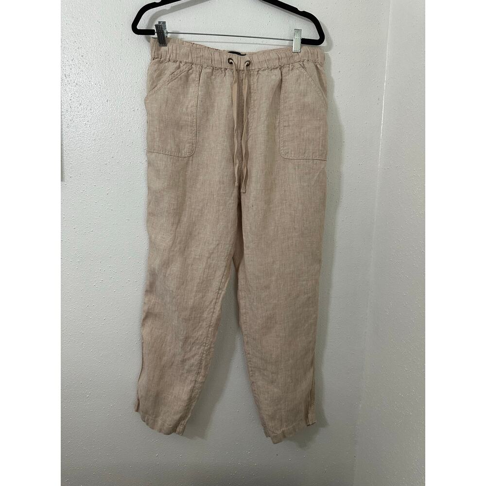Rachel Roy 100% linen pants size L